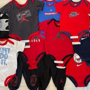 Lot of 11 pieces, Nike and Jordan baby clothes, size 6-9m